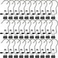 Metal Hanging Clips with Swivel Hooks, Black Pads