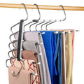 Five Layer Folding Metal Trouser Hanger