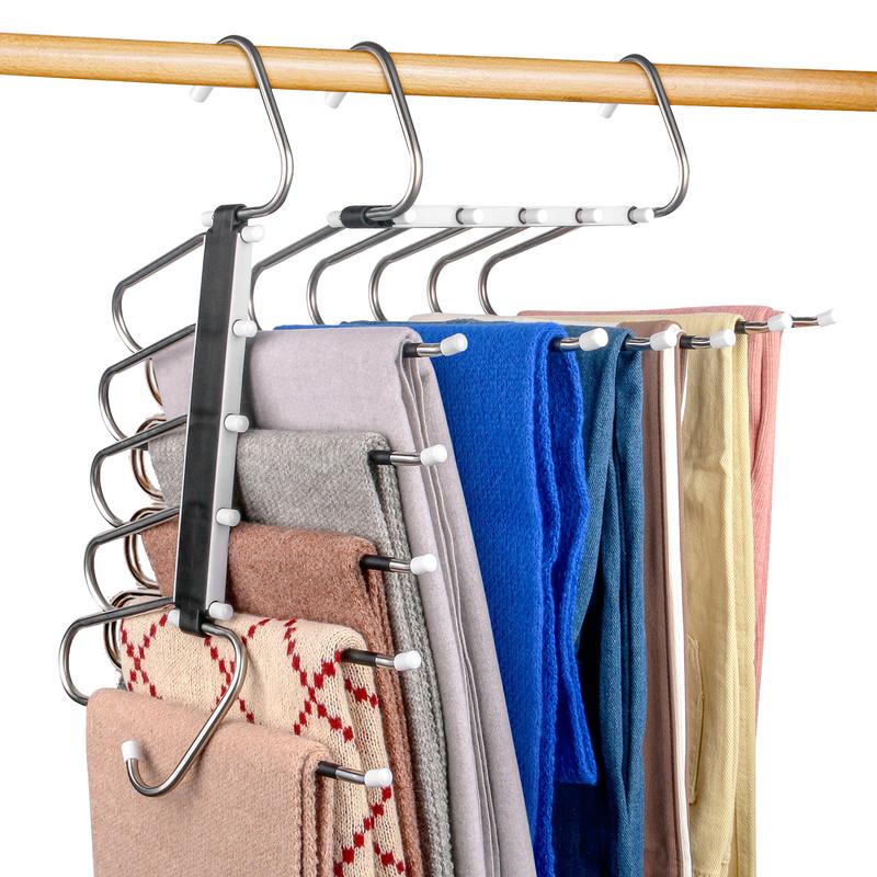 Five Layer Folding Metal Trouser Hanger