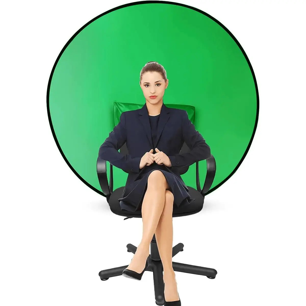 Round Foldable Green Screen Backdrop