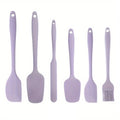 Lavender Silicone Spatula and Brush Set of Six