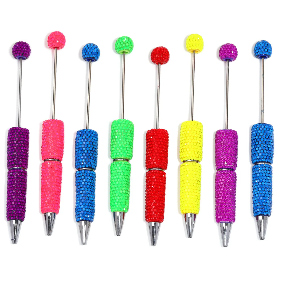 Rhinestone Covered Ballpoint Pens in Bright Colours