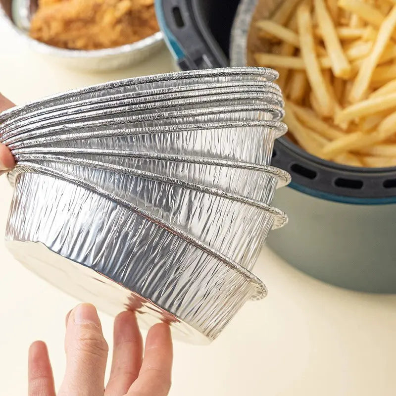 Round Aluminum Foil Baking Pans, Stacked Set