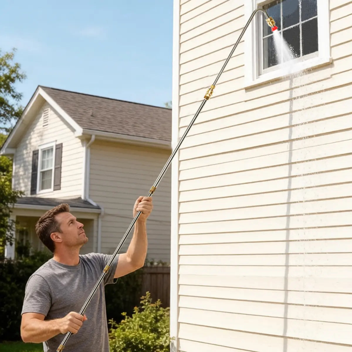 Long Curved Pressure Washer Extension Wand Set