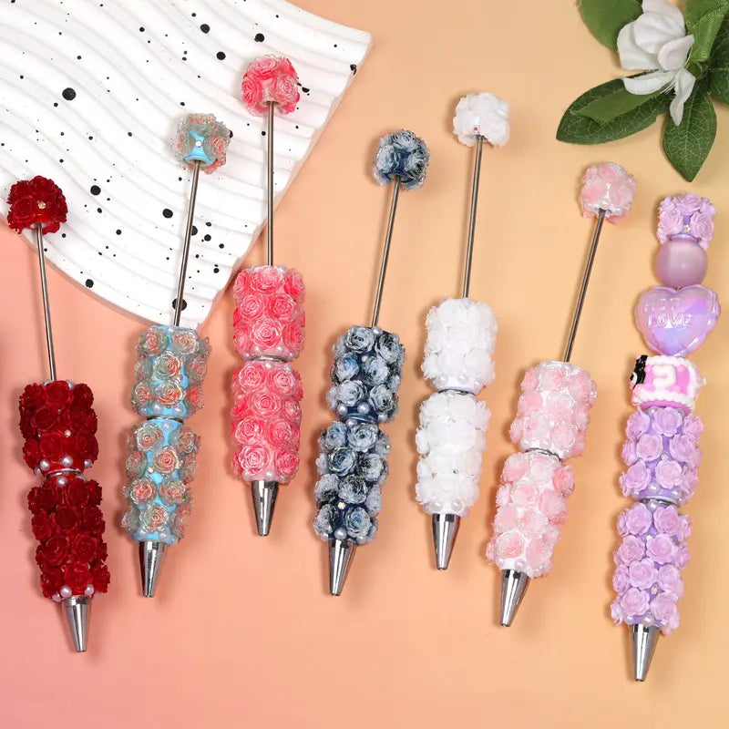 Rhinestone Covered Ballpoint Pens in Bright Colours